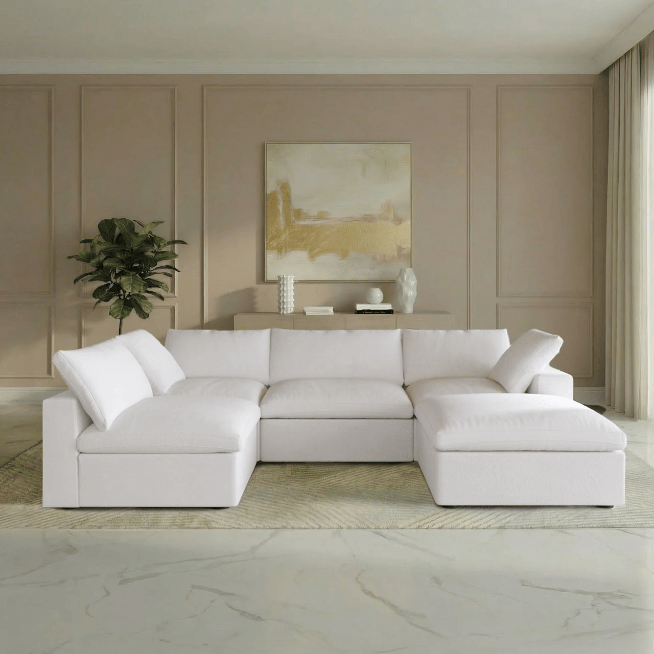 Ember Cloud 5 Piece Corner Sectional
