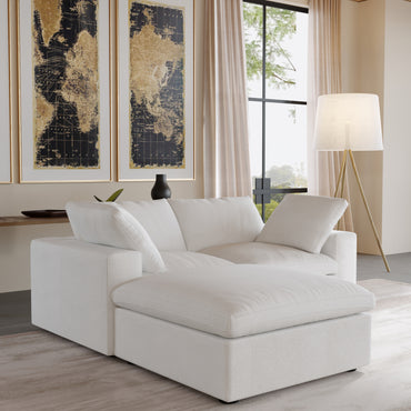 Ember Cloud 2 Seater Sofa With Ottoman