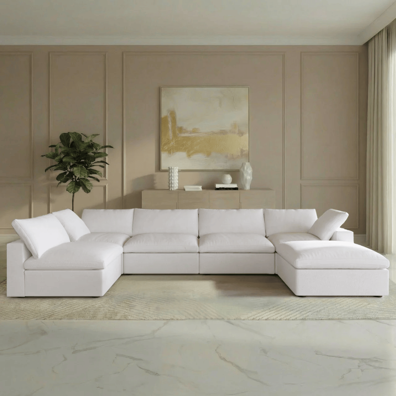 Ember Cloud 6 Piece Sectional