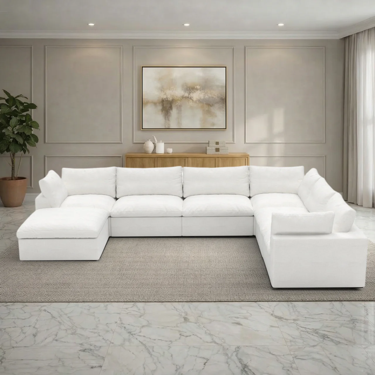 Ember Cloud 7 Piece Corner Sectional
