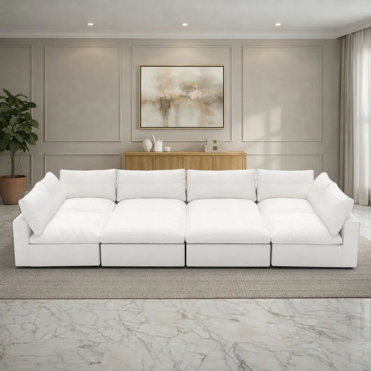 Ember Cloud 8 Piece "Pit" Sectional