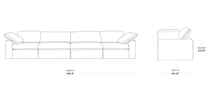 Ember Cloud 4 Seater Sofa