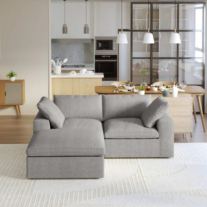 Ember Cloud 2 Seater Sofa With Ottoman