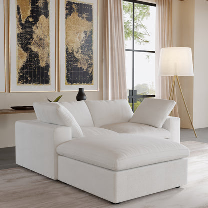 Ember Cloud 2 Seater Sofa With Ottoman