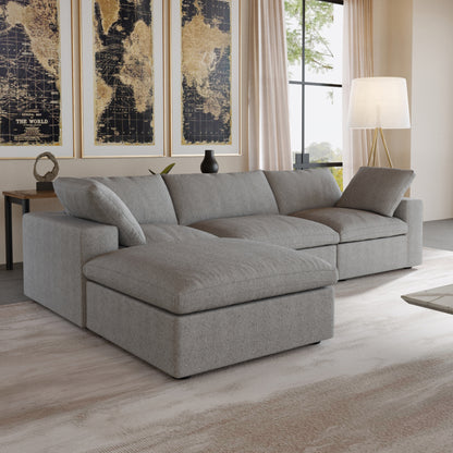 Ember Cloud 3 Seater Sofa With Ottoman