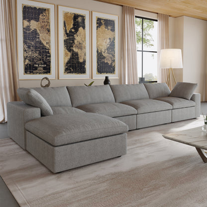 Ember Cloud 4 Seater Sofa With Ottoman