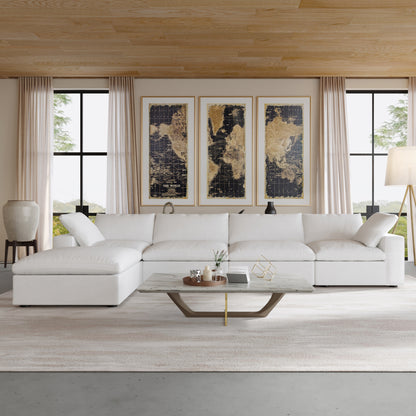 Ember Cloud 4 Seater Sofa With Ottoman