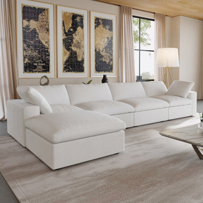 Ember Cloud 4 Seater Sofa With Ottoman