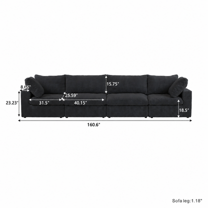 Ember Cloud 4 Seater Sofa
