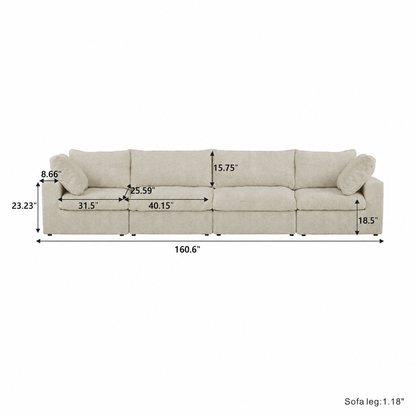 Ember Cloud 4 Seater Sofa