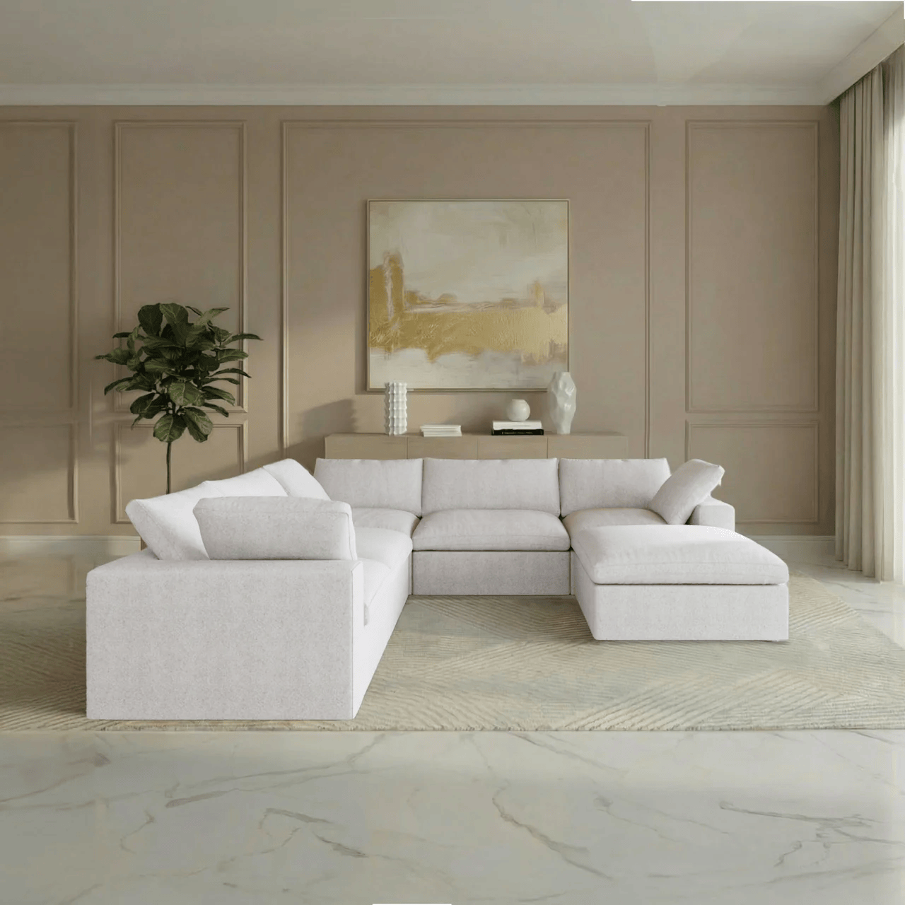 Ember Cloud 6 Piece Corner Sectional