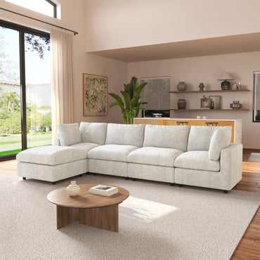 Serena 4 Seater Sofa With Ottoman