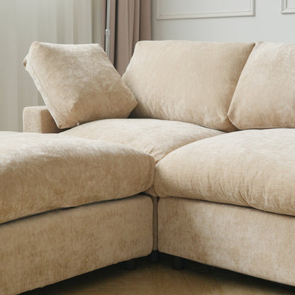 Ember Cloud 4 Seater Sofa With Ottoman
