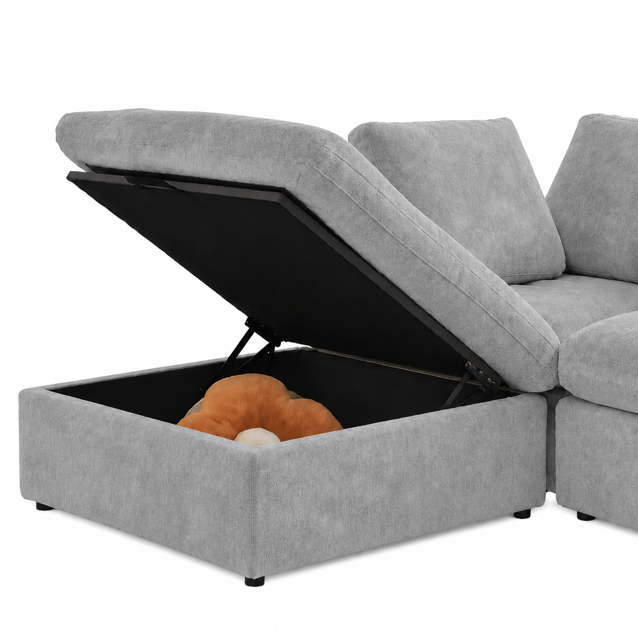 Ember Cloud 4 Seater Sofa With Ottoman